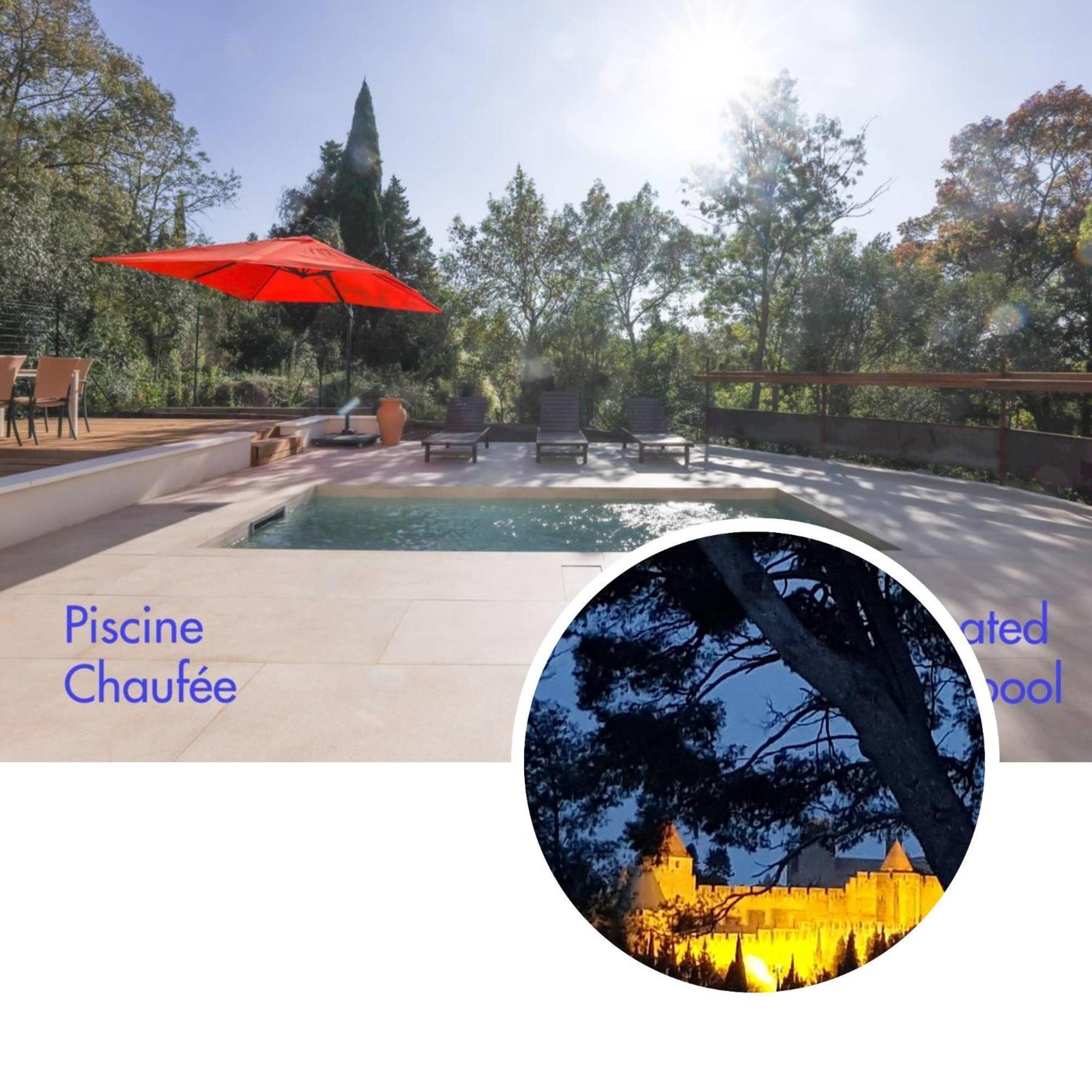 Villa St Francois Piscine Privee Chauffee ,Clim ,Parking Gratuit Carcassonne Buitenkant foto